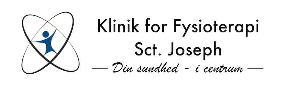 Klinik for fysioterapi Sct. Joseph logo med link til deres hjemmeside.